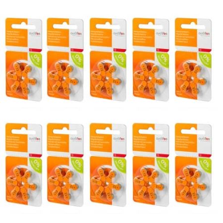 Audifon 13 (PR48) Oranje hoortoestelbatterij - Voordeelpakket (60x)
