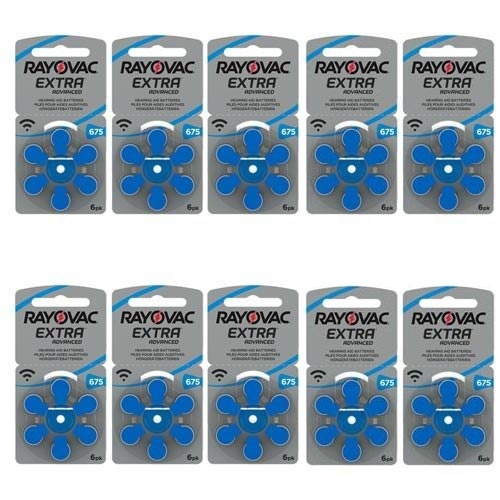 Rayovac Extra Advanced 675 (PR44) Blauw Hoortoestel batterij Voordeelpakket (60x)